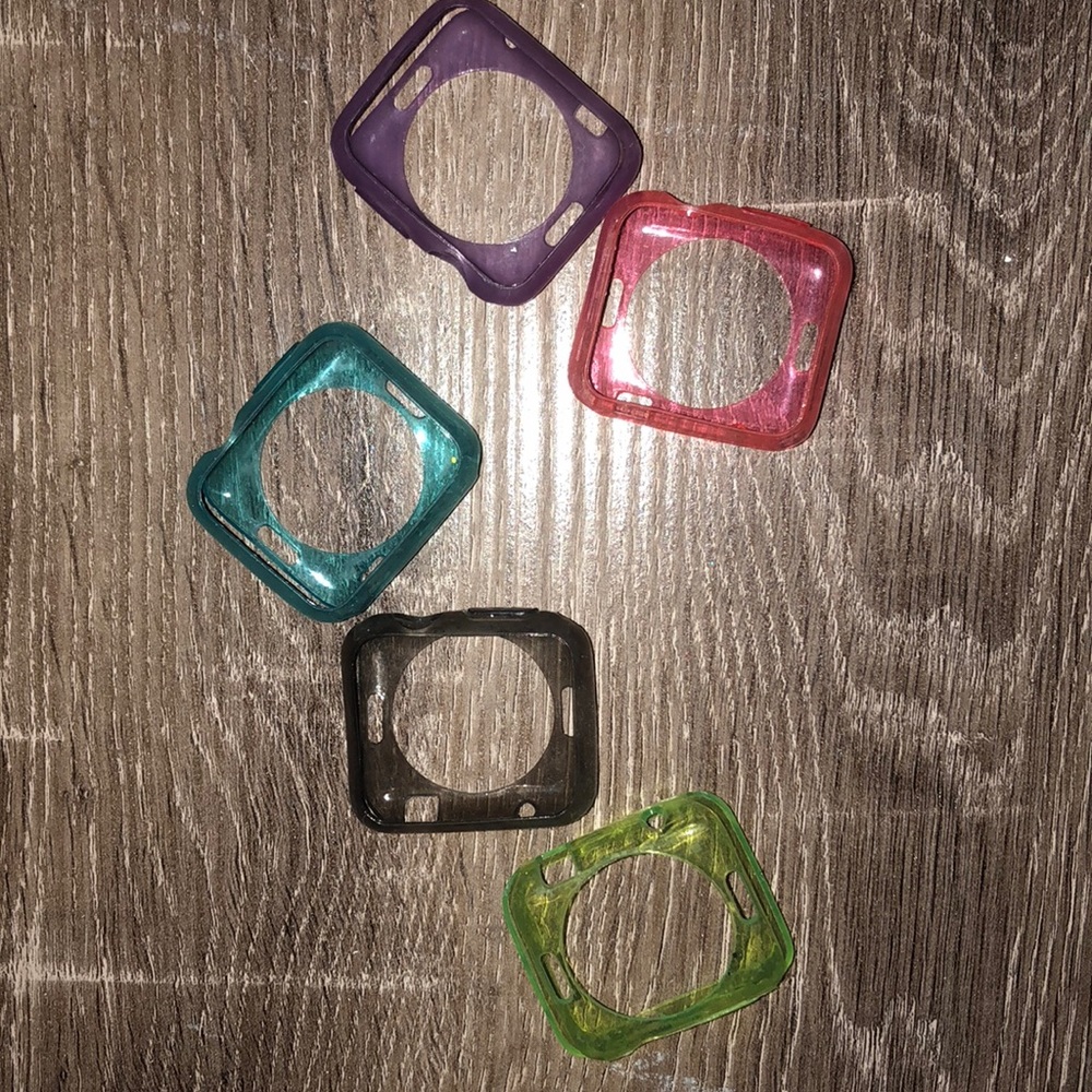 set of 5 apple watch cases